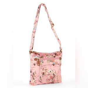 Crossbody velour purse